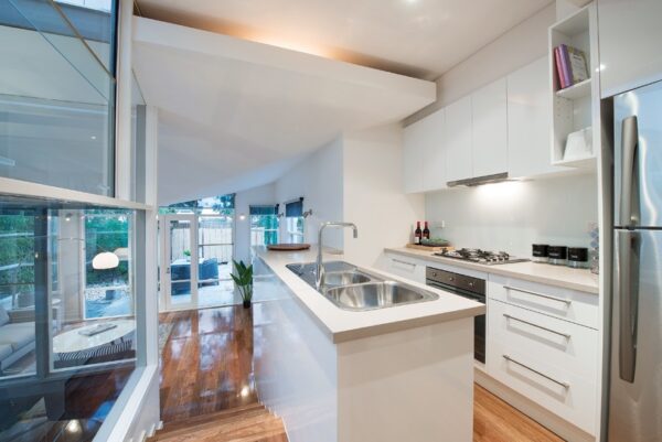 Prahran build kitchen remodelled with high end fixtures and fittings